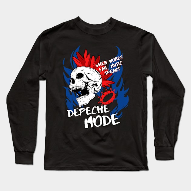 depeche mode Long Sleeve T-Shirt by daley doodles